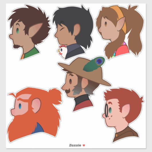 Sticker Jolie SA ! Cast (Feuille)