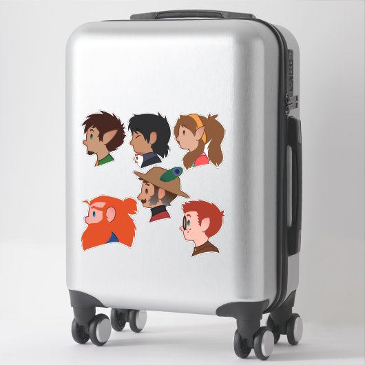 Sticker Jolie SA ! Cast (Sur valise)