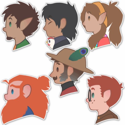 Sticker Jolie SA ! Cast (Devant)