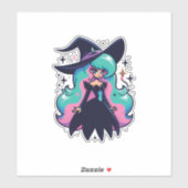 Sticker Jolie Sorcière (Feuille)
