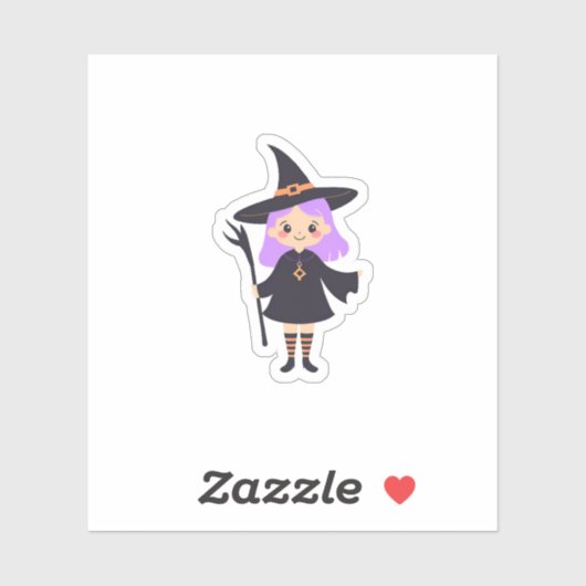 Sticker Jolie Sorcière (Feuille)