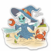 Sticker Jolie sorcière d'été (Devant)