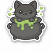 Sticker Jolie T-shirt Chat Noir Halloween (Devant)