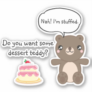 Sticker Jolie Teddy Bear Kids Funny Plaisanterie