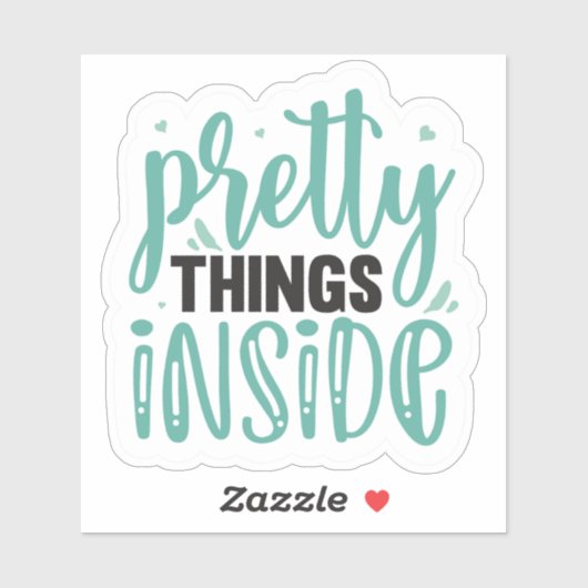 Sticker Jolies choses à l'intérieur (Feuille)