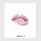 Sticker Jolies lèvres de fille (Feuille)