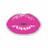 Sticker Jolies lèvres de fille, baiser (Devant)