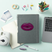Sticker Jolies lèvres de fille, baiser (Couverture iPad)