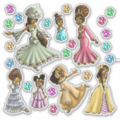 Sticker Jolies princesses afro-américaines (Devant)