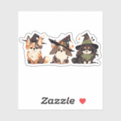 Sticker Jolies sorcières de chien (Feuille)