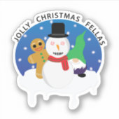 Sticker Jolly Christmas Fellas (Devant)