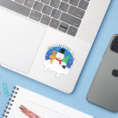 Sticker Jolly Christmas Fellas (Ordinateur portable avec iPhone)