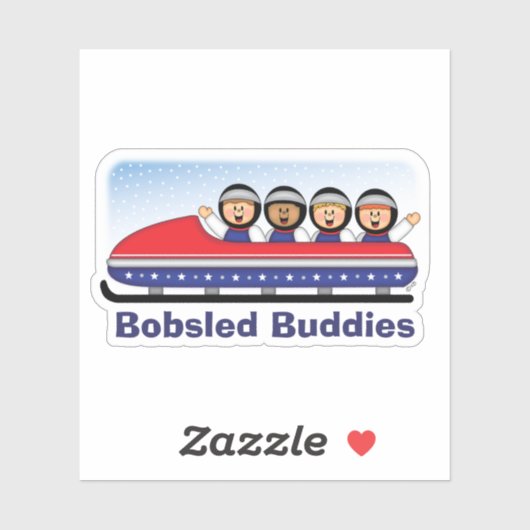 Sticker JollyKins Bobsled Buddies (Feuille)