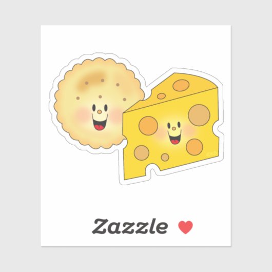 Sticker JollyKins Fromage Et Crackers (Feuille)