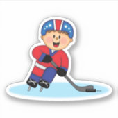 Sticker JollyKins Hockey Boy (Devant)