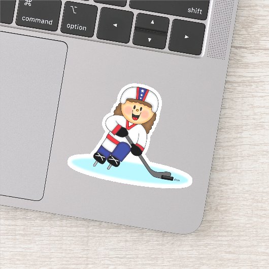 Sticker JollyKins Hockey Girl (Détail)