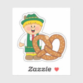 Sticker JollyKins Octoberfest Pretzel Boy (Feuille)