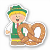 Sticker JollyKins Octoberfest Pretzel Boy (Devant)