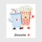 Sticker JollyKins Popcorn Et Soda Pop (Feuille)