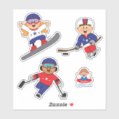 Sticker JollyKins Winter Paralympians  (Feuille)