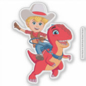 Sticker Jon et Blitz | Dino Ranch (Devant)
