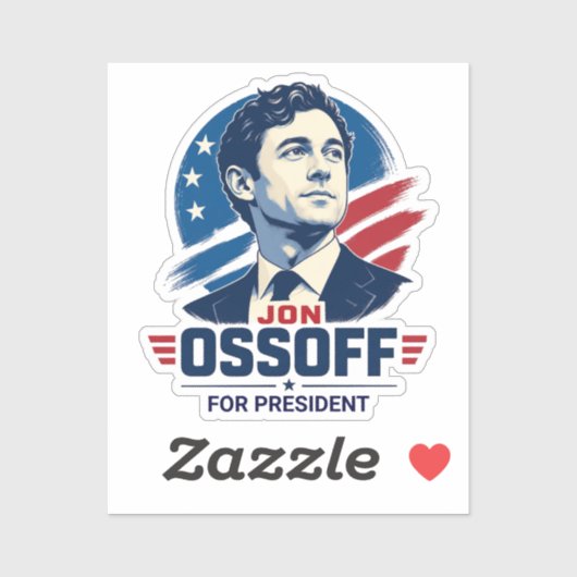 Sticker Jon Ossoff Président 2028 (Feuille)