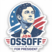 Sticker Jon Ossoff Président 2028 (Recto)