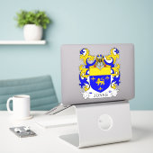 Sticker Jones Family Crest (Ordinateur portable sur le bureau)