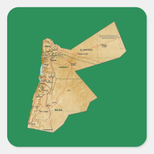 Sticker Jordan Map (Devant)