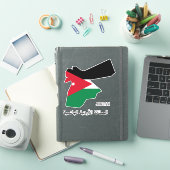 Sticker Jordanie Carte Drapeau Patriotique (Couverture iPad)