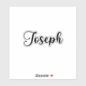 Sticker Joseph Name - Calligraphie manuscrite (Feuille)