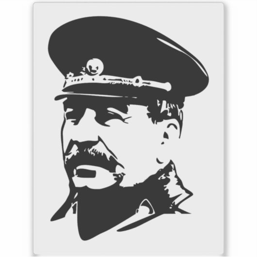 Sticker Joseph Stalin, USSR, CCCP, Soviet Union, Communism (Devant)