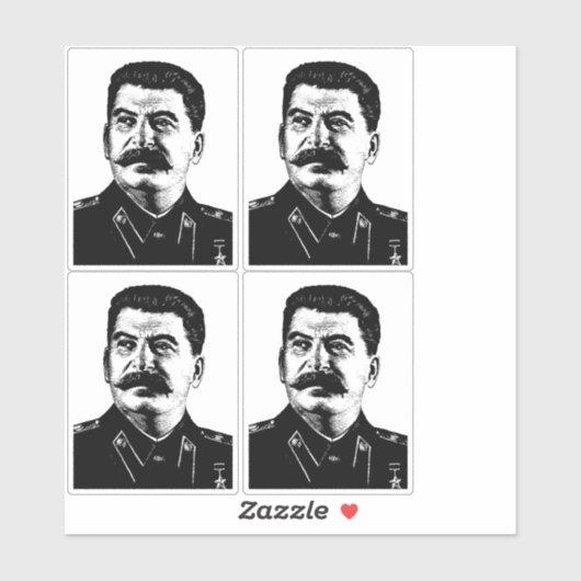 Sticker Joseph Stalin, USSR, CCCP, Soviet Union, Communism (Feuille)