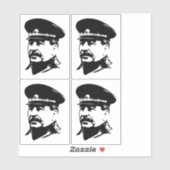 Sticker Joseph Staline, URSS, CCCP, Union soviétique, Comm (Feuille)