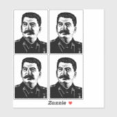 Sticker Joseph Staline, URSS, CCCP, Union soviétique, Comm (Feuille)