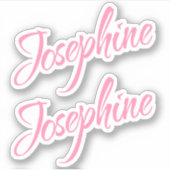 Sticker Joséphine nom x2 (Devant)