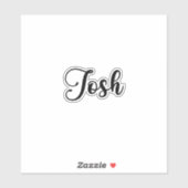 Sticker Josh Name - Calligraphie manuscrite (Feuille)