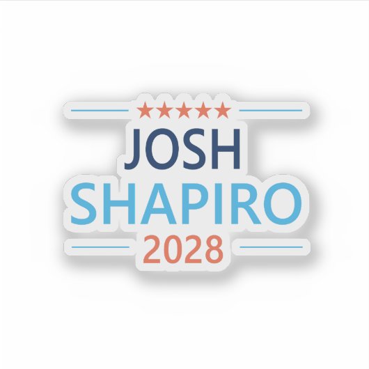Sticker Josh Shapiro 2028 (Devant)