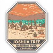 Sticker Joshua Tree National Park Turkey Flats Sand Dunes (Devant)