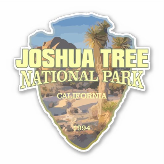 Sticker Joshua Tree NP (flèche) (Devant)