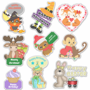 Sticker Jote Animal Holiday Association