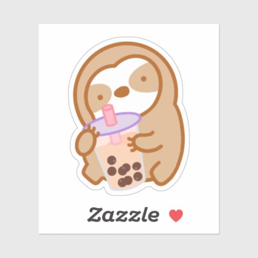 Sticker Jote Boba Sloth (Feuille)