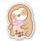 Sticker Jote Boba Sloth (Devant)