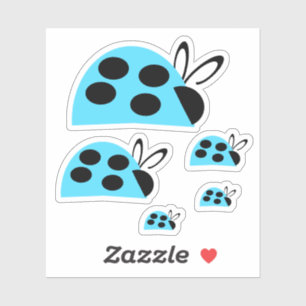 Sticker Jote coccinelle turquoise
