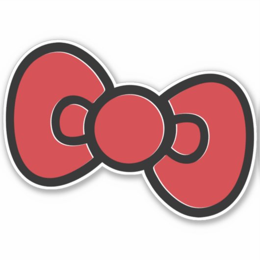 Sticker Jote Red Bow Whimsday Party (Devant)