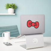 Sticker Jote Red Bow Whimsday Party (Ordinateur portable sur le bureau)
