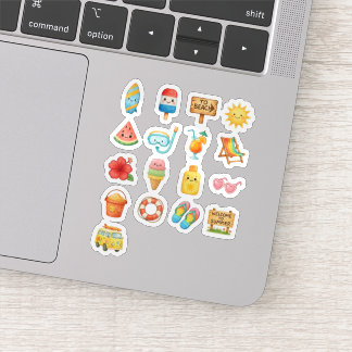 Sticker Jote Summer Beach Fun Illustration Collection
