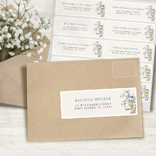 Sticker Joty Spring Fleur sauvage Meadow Nom de l'invité A