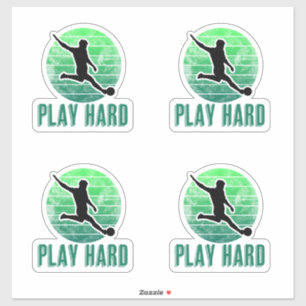 Sticker Jouer au football dur (football) Kicker