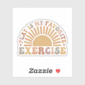 Sticker Jouer Est Mon Exercice Préféré, Physique Thérapie  (Feuille)